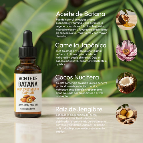 Aceite de Batana 100% Natural: Fortalece la Raíz y Acelera el Crecimiento Capilar
